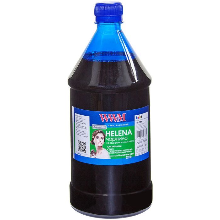 Чернила WWM HP UNIVERSAL HELENA 1000г Cyan (HU/C-4)