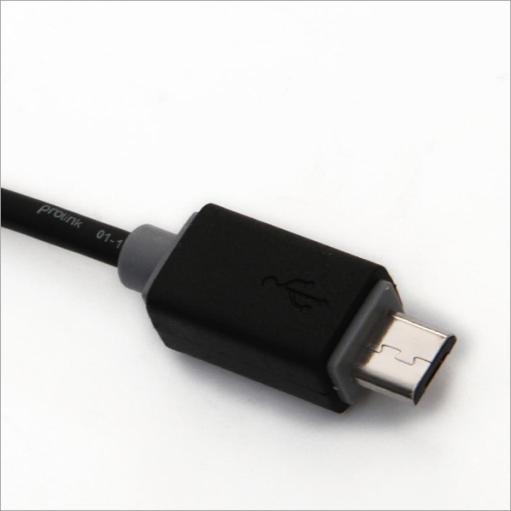 Дата кабель USB 2.0 AM to Micro 5P 0.2m Prolink (PB487-0020) изображение 3