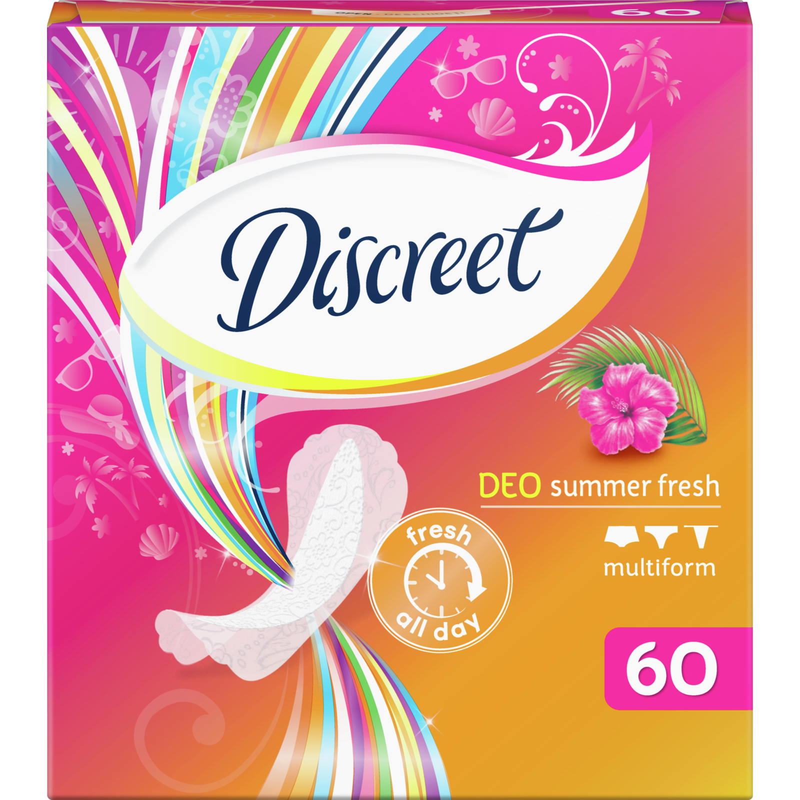 Ежедневные прокладки Discreet Summer Fresh 60 шт (8001090162236) изображение 3