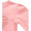 Кофта дитяча Breeze з серцем і стразами (7885-116G-peach) зображення 5