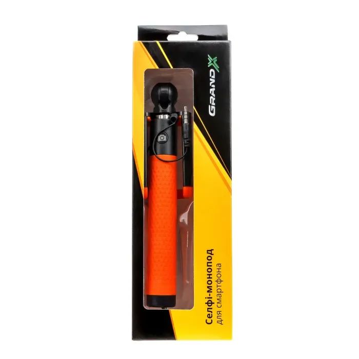 Монопод для селфі Grand-X Deluxe Click 3,5 U-крепление 180-780мм Orange (MPGDJ3CUO) зображення 10