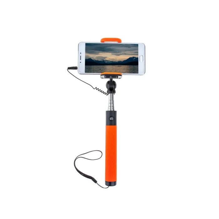 Монопод для селфі Grand-X Deluxe Click 3,5 U-крепление 180-780мм Orange (MPGDJ3CUO) зображення 4