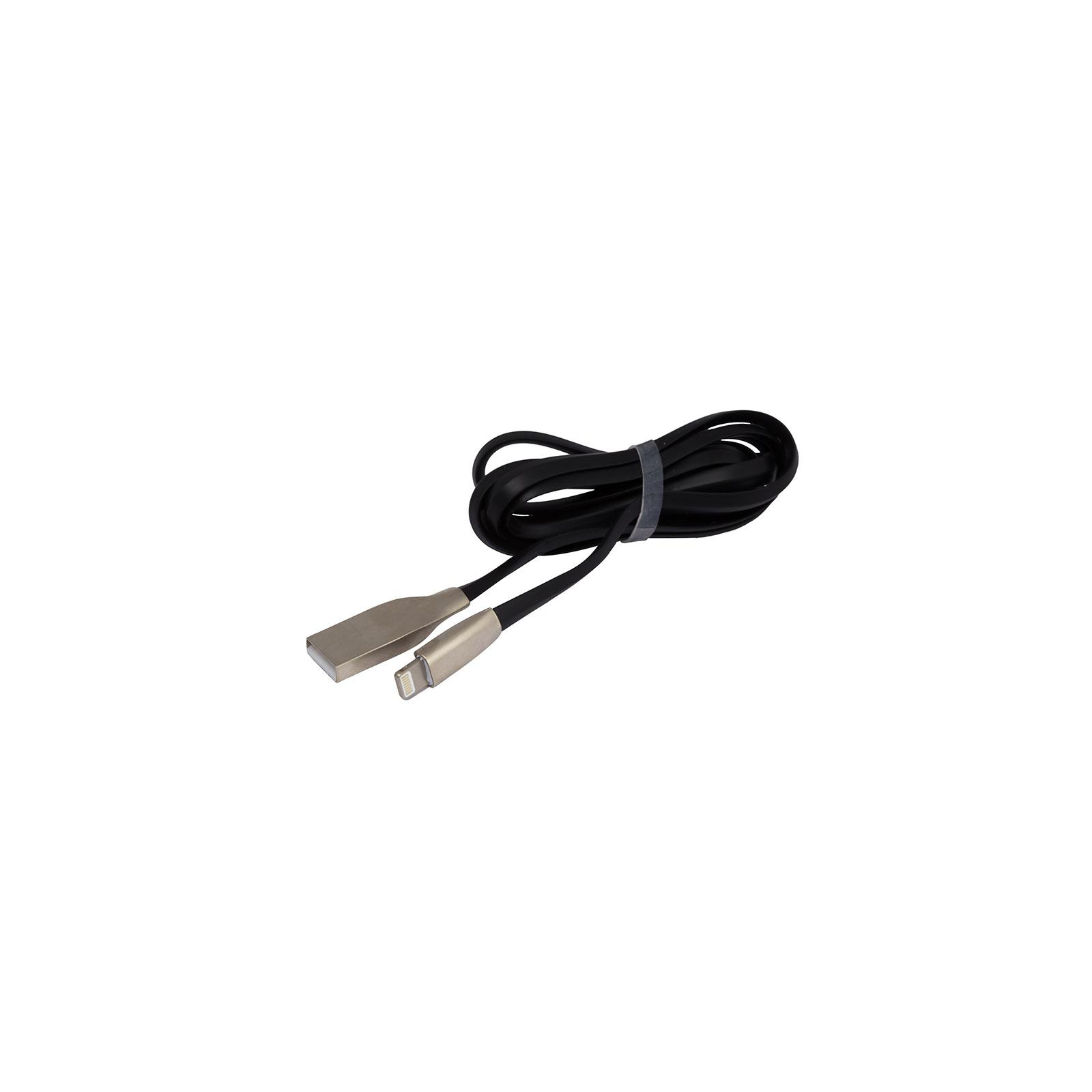 Дата кабель USB 2.0 AM to Lightning 1.0m DC-IP-102ZR black Greenwave (R0014163) изображение 2