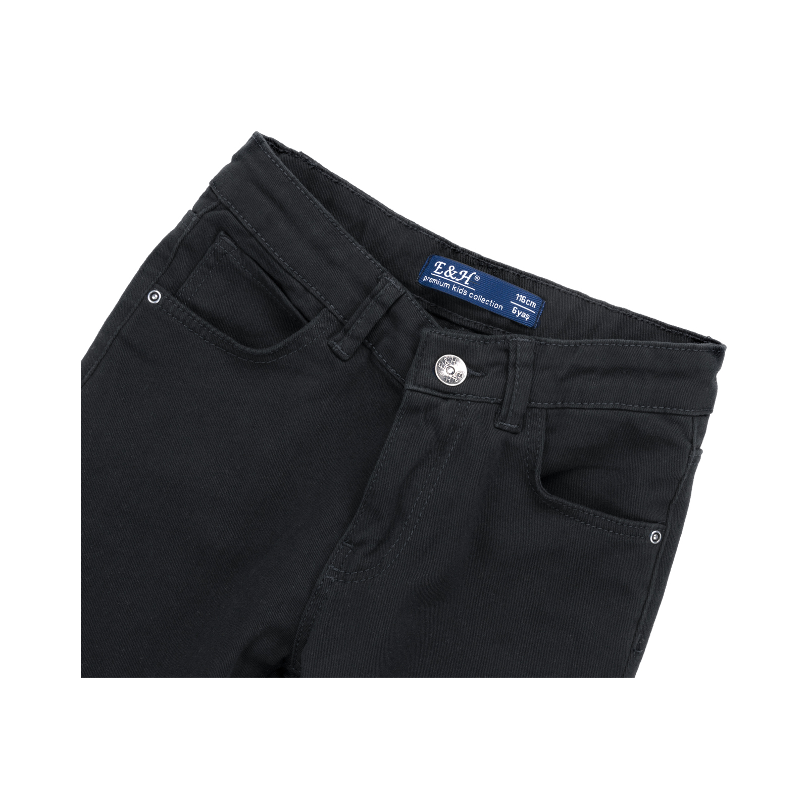 Штани дитячі Breeze з джинсової тканини (OZ-17606-116B-black) зображення 3