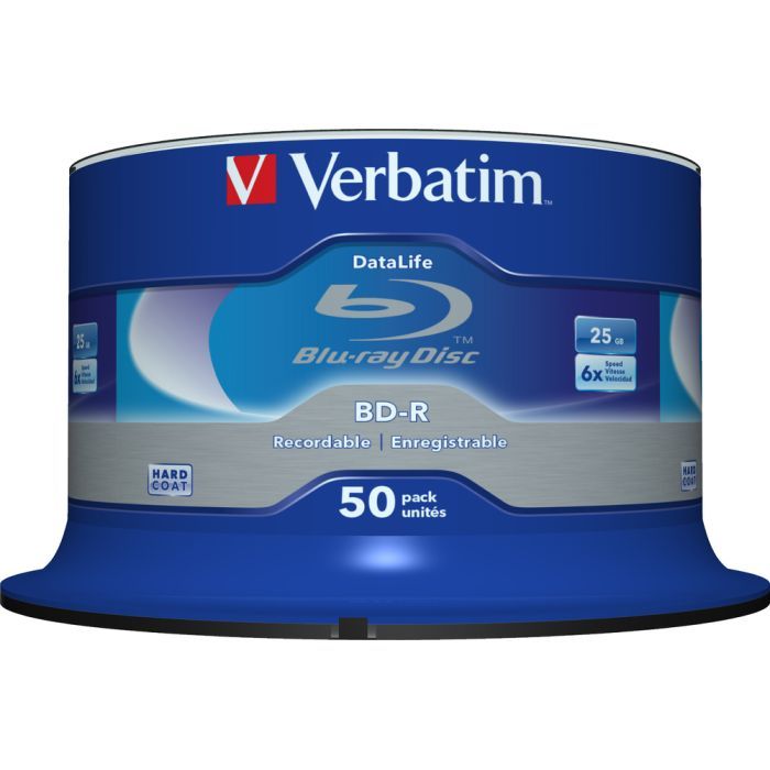 Диск BD Verbatim 25Gb 6x Cacke 50шт Datalife (43838) изображение 2