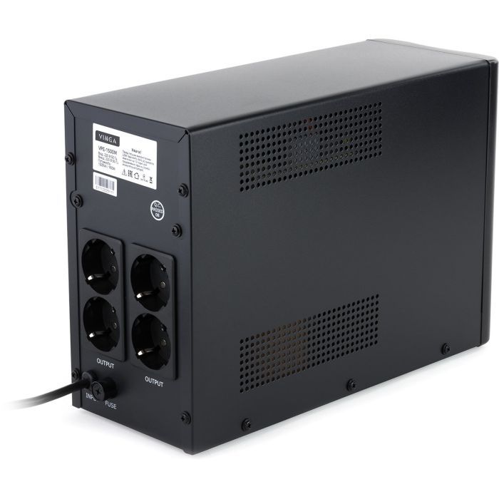Пристрій безперебійного живлення Vinga LED 2000VA metall case (VPE-2000M) зображення 7