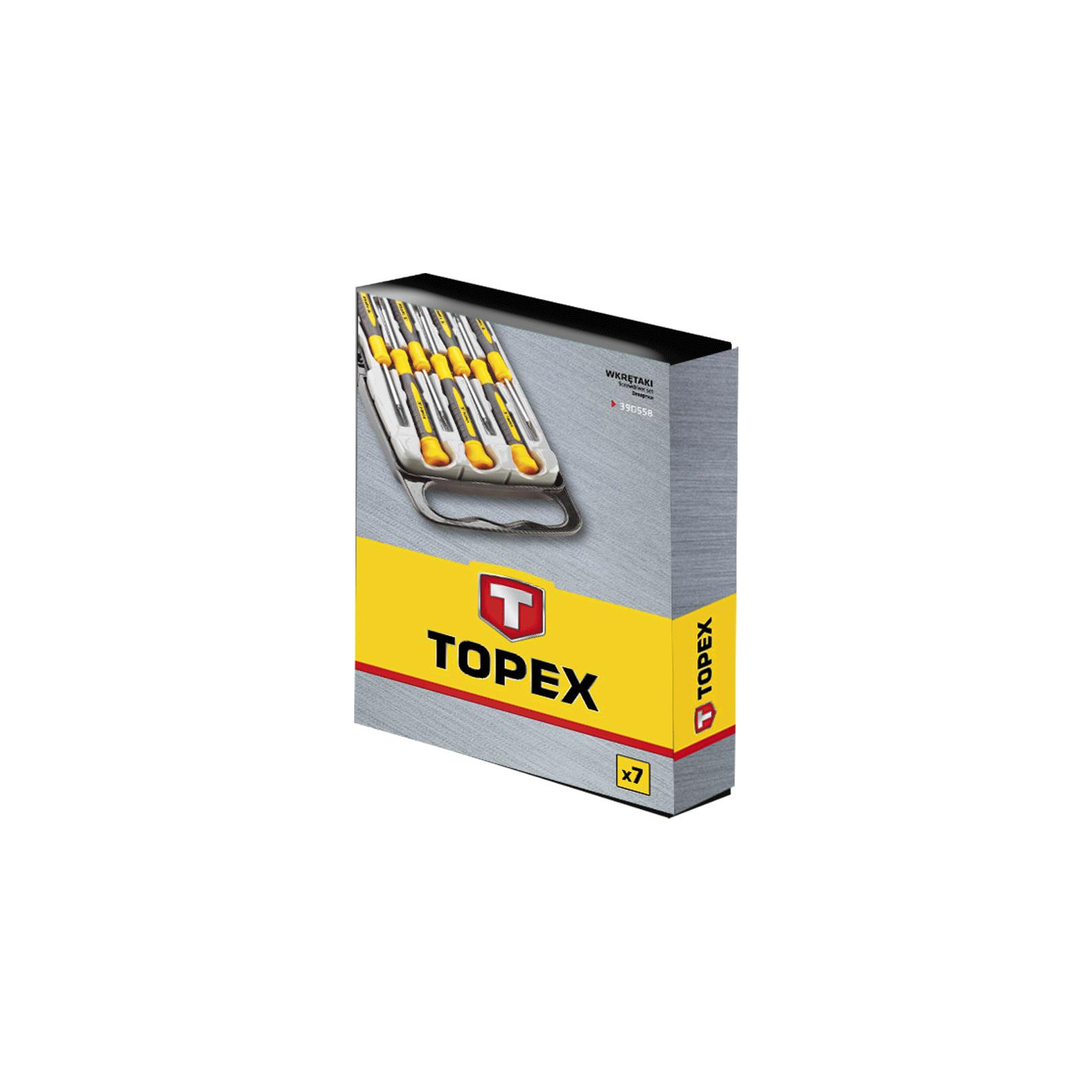 Набір викруток Topex прецизійних, 7 шт. (39D558) зображення 2