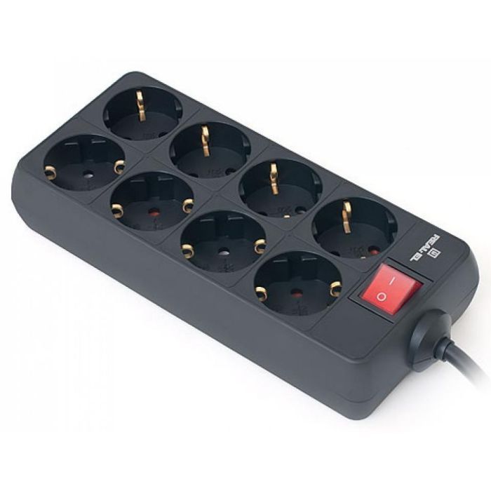 Мережевий фільтр живлення REAL-EL REAL-EL RS-8 PROTECT, 3m, black (EL122300022) зображення 4