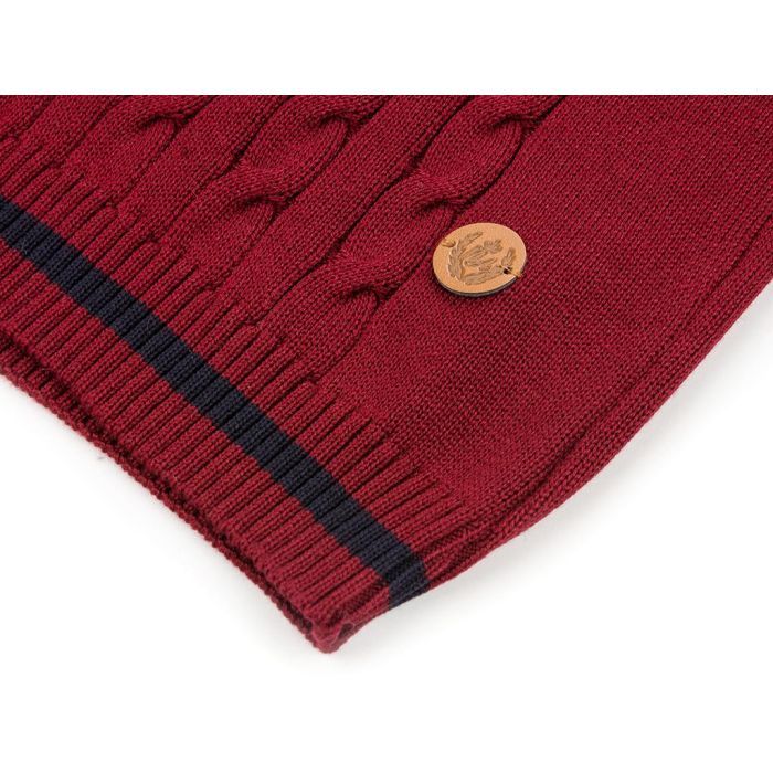 Кофта дитяча Na в'язана з косами (AFB1033-116B-red) зображення 5
