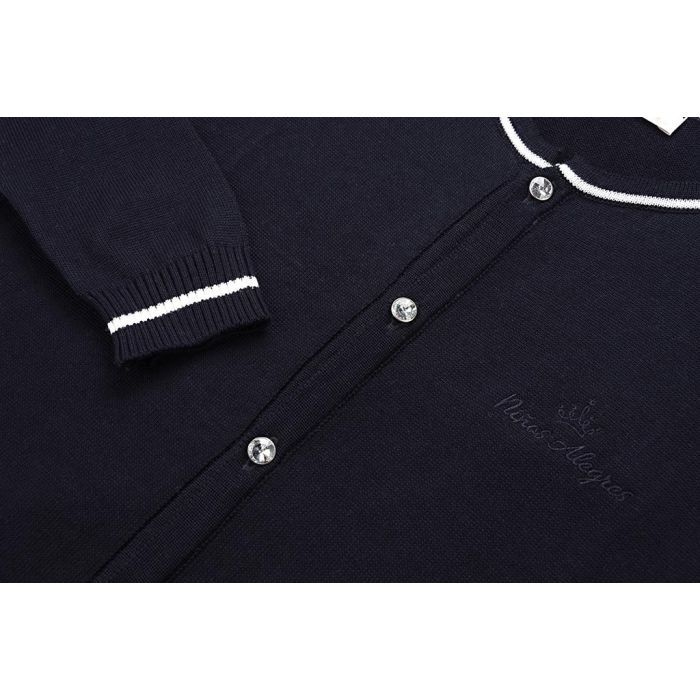 Кофта дитяча Breeze на ґудзиках зі смугою (V-1314-140G-blue) зображення 4