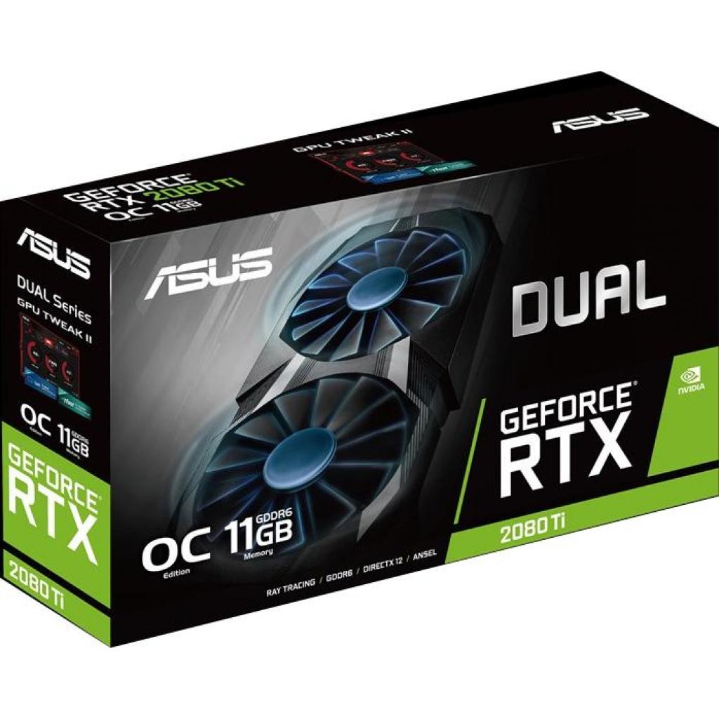 Відеокарта ASUS GeForce RTX2080 Ti 11Gb DUAL OC (DUAL-RTX2080TI-O11G) зображення 4