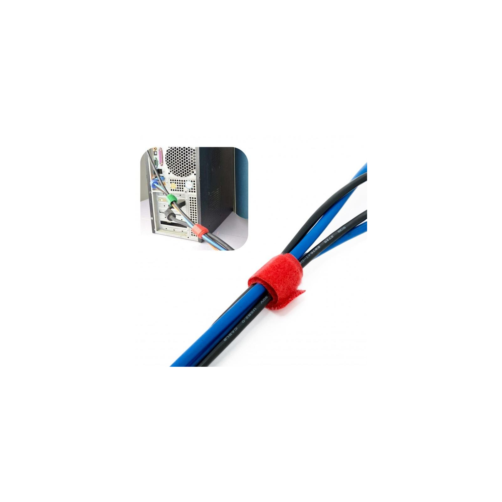 Держатель для кабеля Extradigital Cable Holders CC-918 (Color Set) * 6 (KBC1728) изображение 4