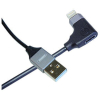 Дата кабель USB 2.0 AM to Lightning + Audio Adaptor 0.15m black Remax (RL-LA01-BLACK)