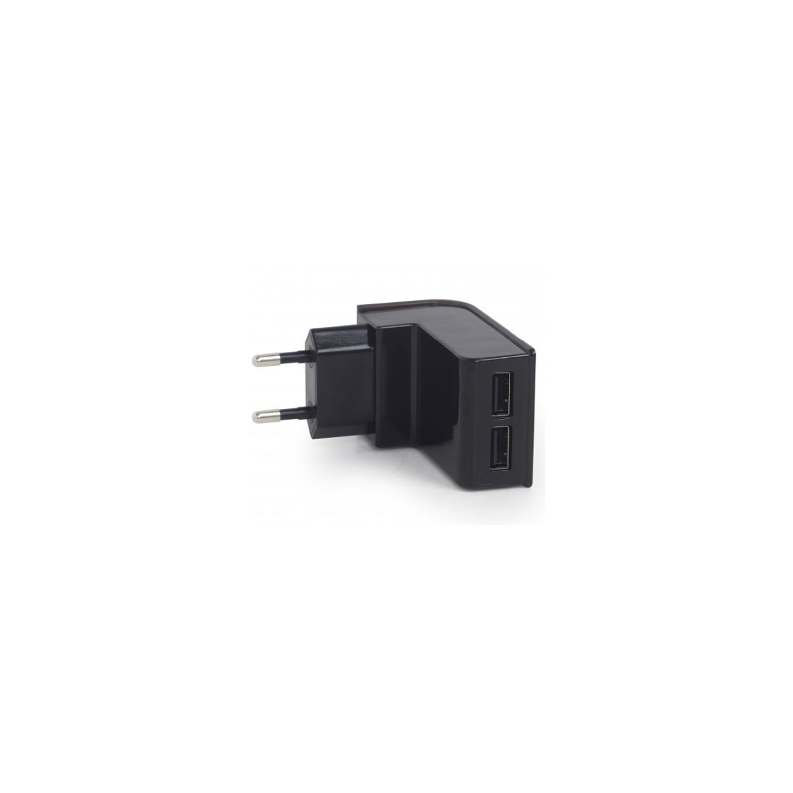 Зарядний пристрій EnerGenie USB 2.1A black (EG-U2C2A-02) зображення 2