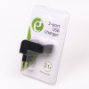 Зарядний пристрій EnerGenie USB 2.1A black (EG-U2C2A-02) зображення 4
