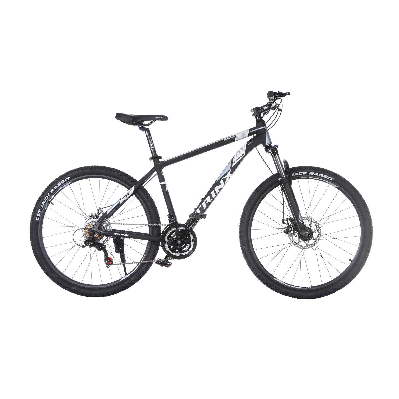 Велосипед Trinx Majestic M136Elite 2019 27.5" 21" Matt-Black-White-Grey (M136Elite.21MBWG)