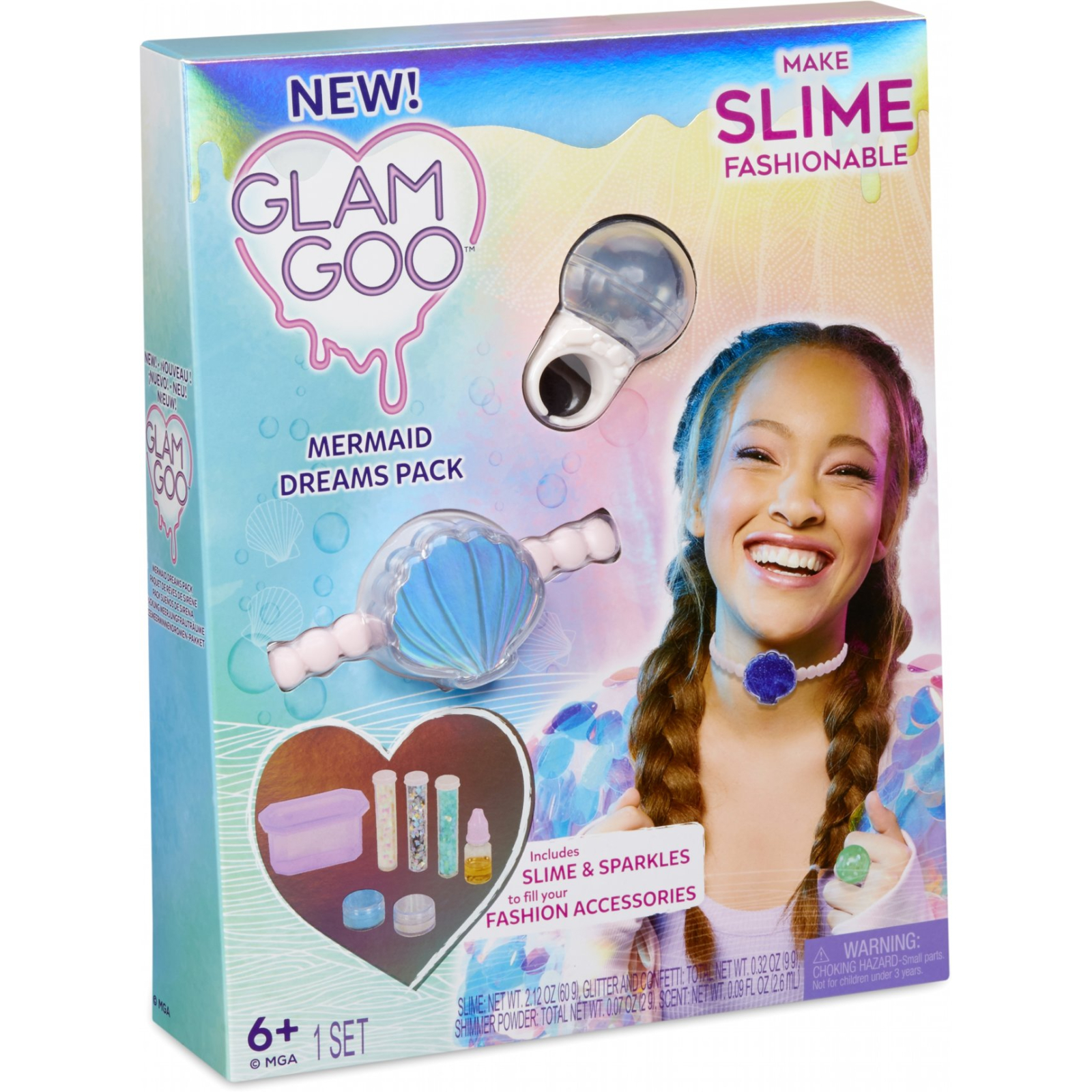 Набор для творчества Glam Goo Мечты русалочки для юного дизайнера слайм-аксессуаров (560128)