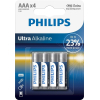 Батарейка Philips AAA LR03 Ultra Alkaline * 4 (LR03E4B/10)