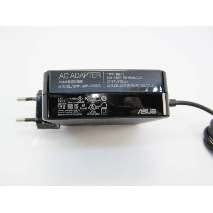 Блок питания к ноутбуку ASUS 65W 20V, 3.25A + 15V, 3A + 12V, 3A + 5V, 2A, разъем USB Type (ADP-TYPE/C / A40242) изображение 2