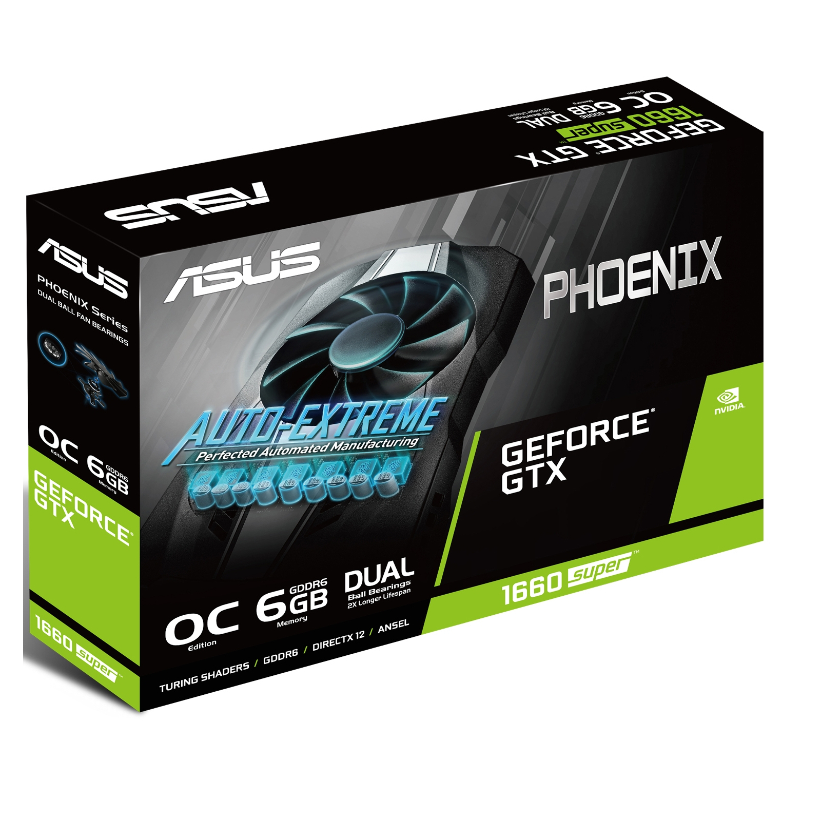 ᐈ Купить видеокарту ASUS GeForce GTX1660 SUPER 6144Mb PHOENIX OC