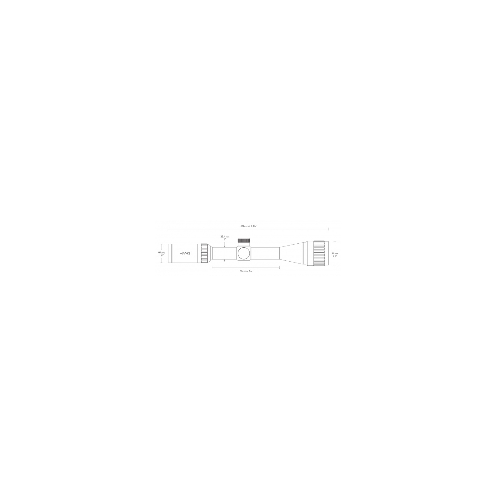 Оптический прицел Hawke Vantage 4-12x40 AO (Mil Dot) (14141) изображение 4