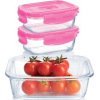Пищевой контейнер Luminarc Pure Box Active набор 3шт прямоуг. 380мл/820мл/1220мл + сумк (P9972)
