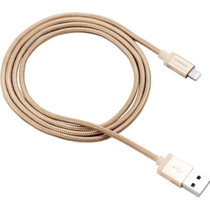 Дата кабель USB 2.0 AM to Lightning 1.0m MFI Pearl White Canyon (CNS-MFIC3PW)