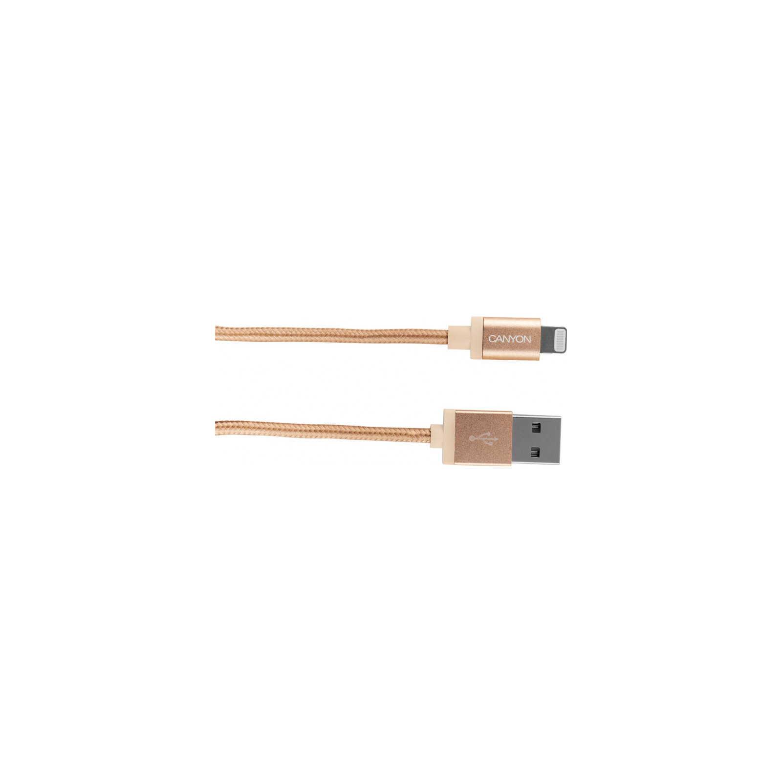 Дата кабель USB 2.0 AM to Lightning 1.0m MFI Golden Canyon (CNS-MFIC3GO) изображение 2