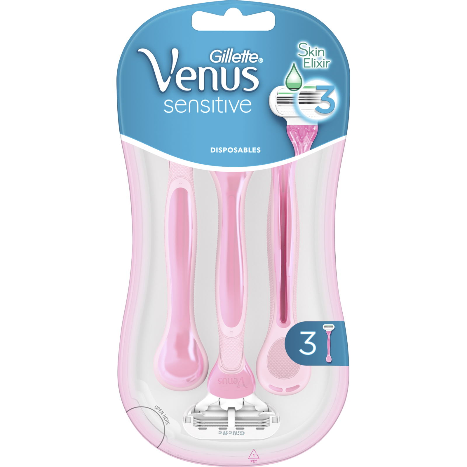 Бритва Gillette Venus Smooth Sensitive 3 шт. (7702018491544) зображення 2