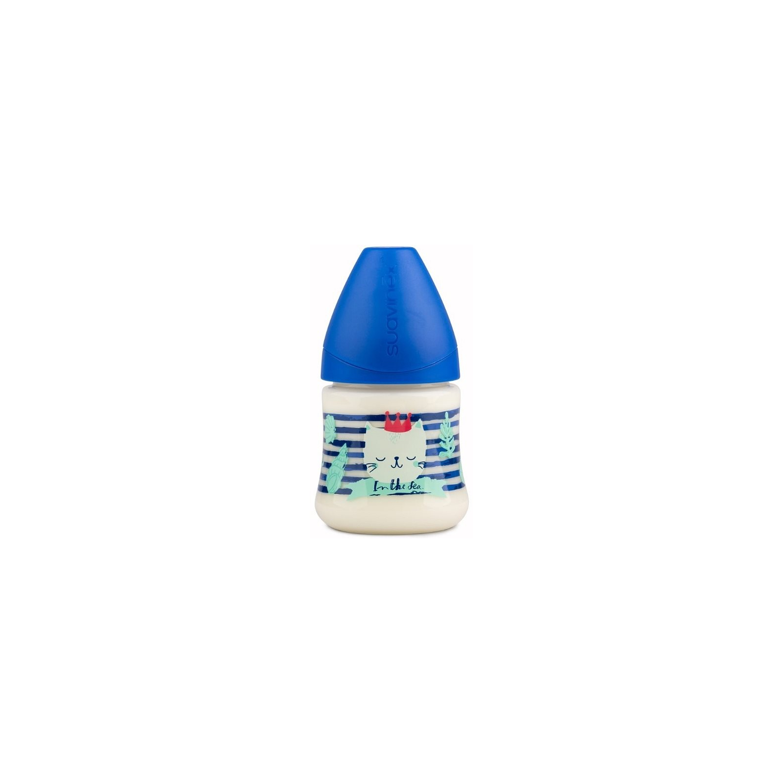 Бутылочка для кормления Suavinex Морские истории, 150 мл, 0+ синий (303954)