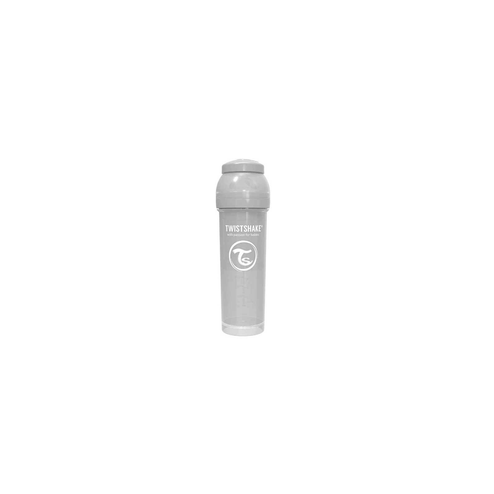 Пляшечка для годування Twistshake антиколькова 330 мл, сіра (69875)