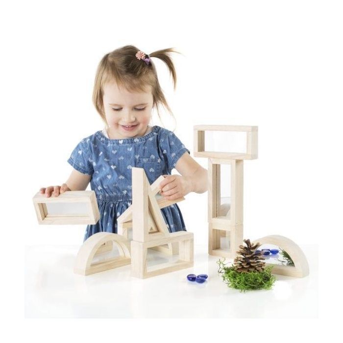 Игровой набор Guidecraft стандартных блоков Block Play Зеркало, 10 шт. (G3017) изображение 4