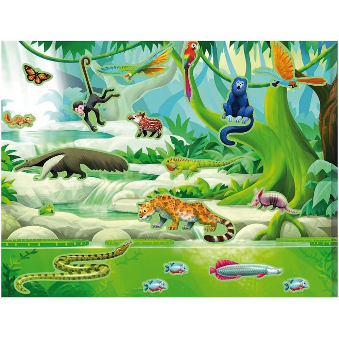Набір для творчості Melissa&Doug Набір багаторазових наліпок Джунглі і Савана (MD30502) зображення 3