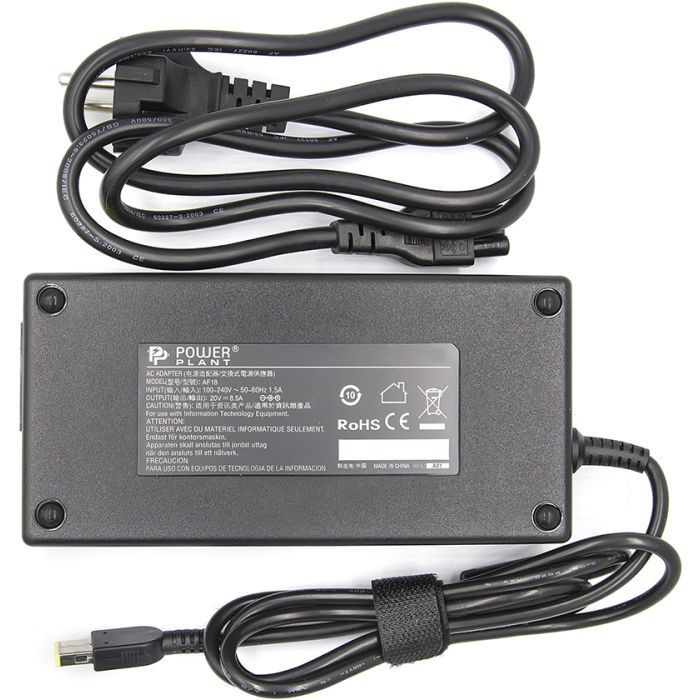 Блок питания к ноутбуку PowerPlant IBM/LENOVO 220V, 20V 170W 8.5A (USB) (IB170HUSB) изображение 2