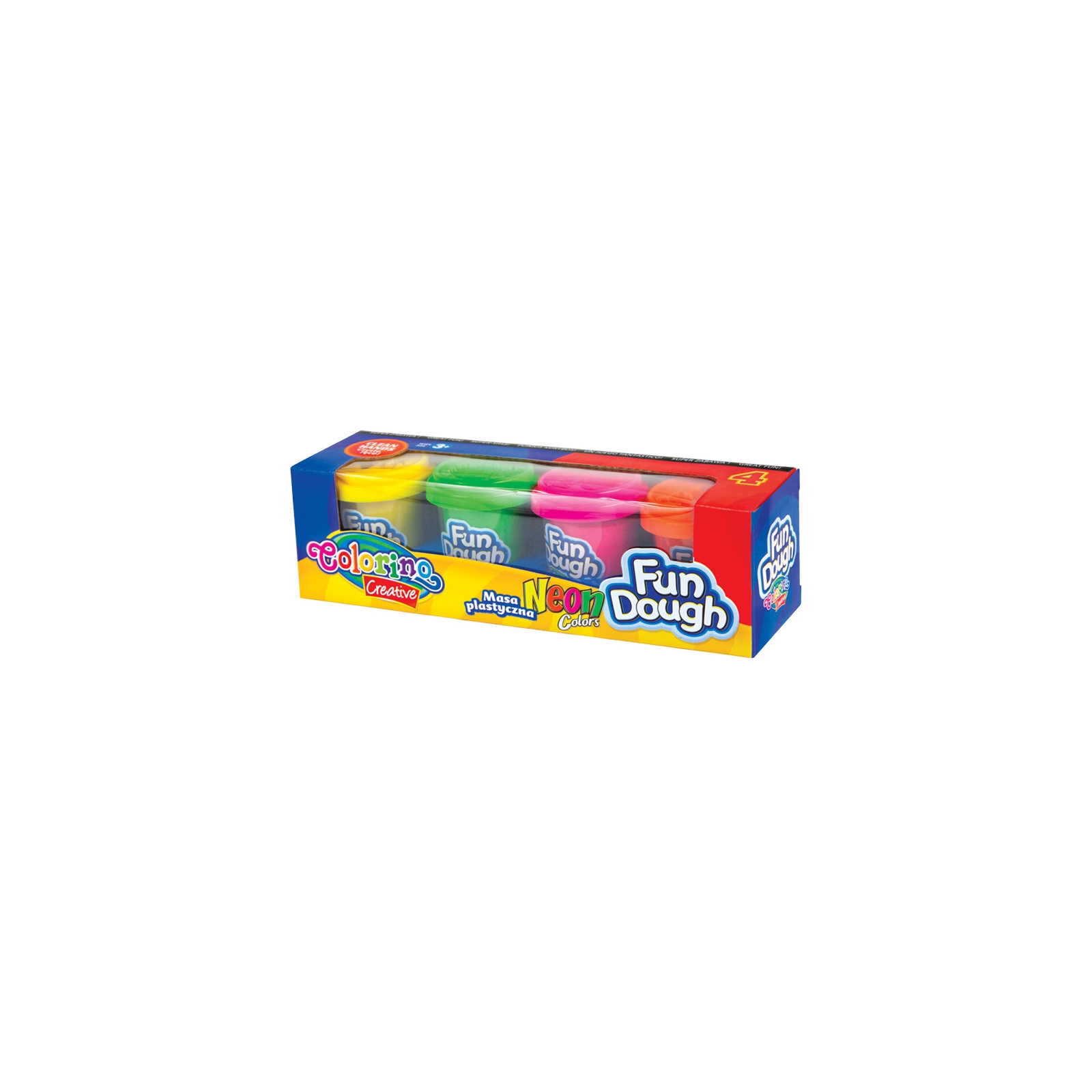 Набор для творчества Colorino Fun Dough, 4 неоновых цвета (34319PTR)