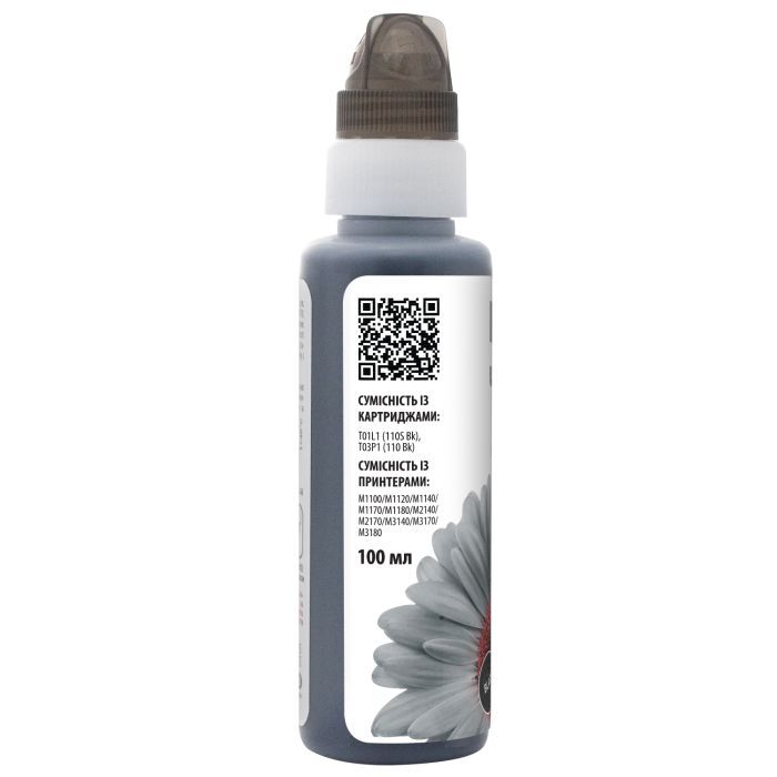 Чернила Barva EPSON M1100/M3170 (110 Bk) BLACK Pigm. 100 мл OneKey (E110-724-1K) изображение 2