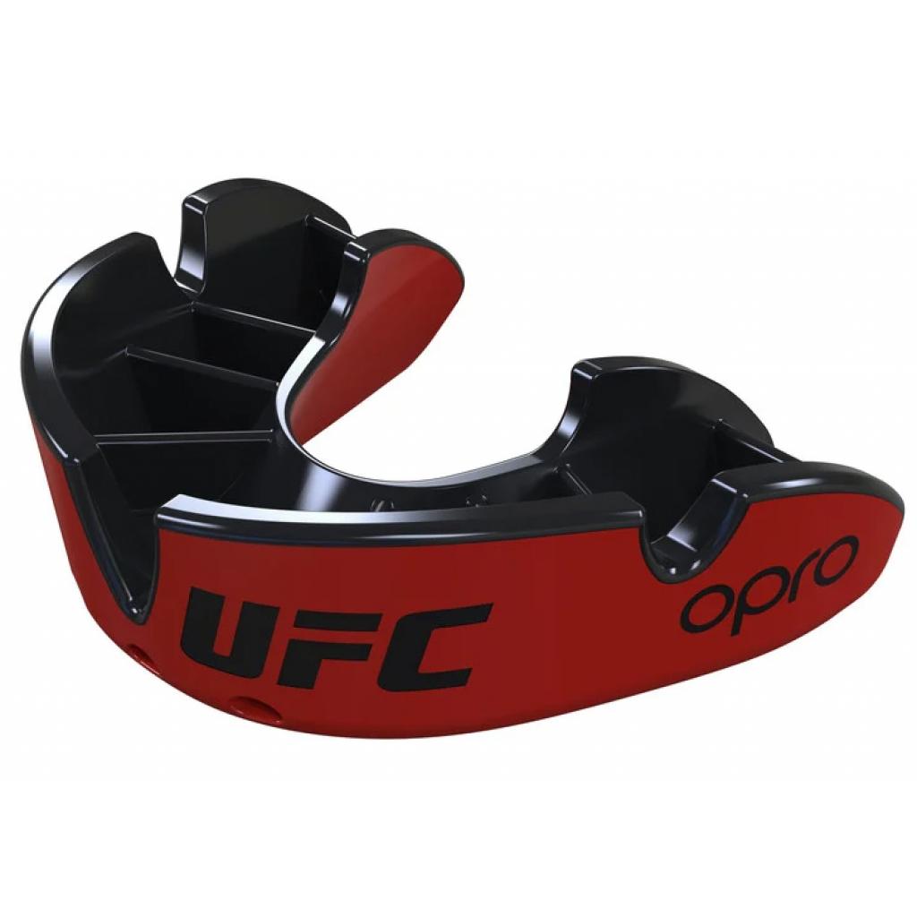 Капа Opro Junior Silver UFC Hologram Red/Black (UFC_Junior-Silver_Red/Black)