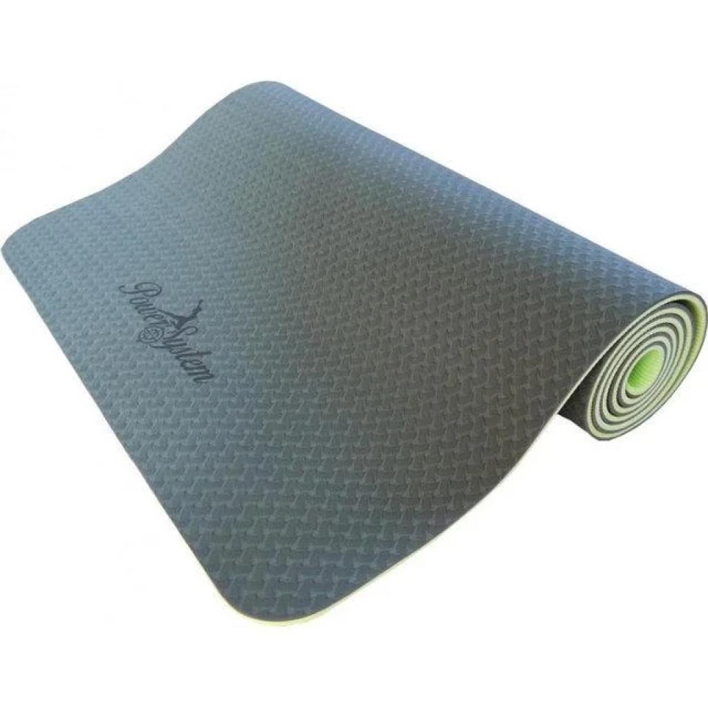 Килимок для фітнесу Power System Yoga Mat Premium PS-4056 Green (PS-4056_Green) зображення 2