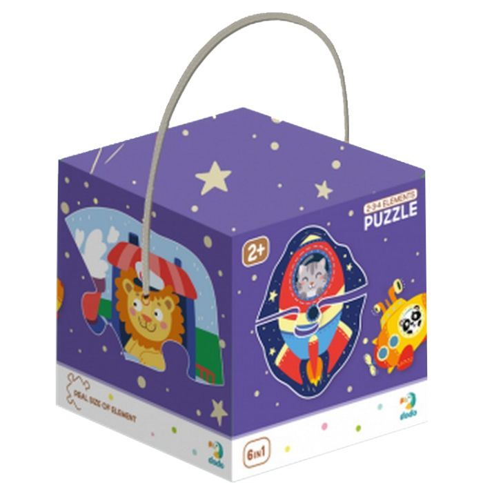 Пазл DoDo 2-3-4 элементы Транспорт (300154)