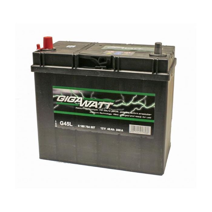 Аккумулятор автомобильный GigaWatt 45А (0185754557) изображение 2