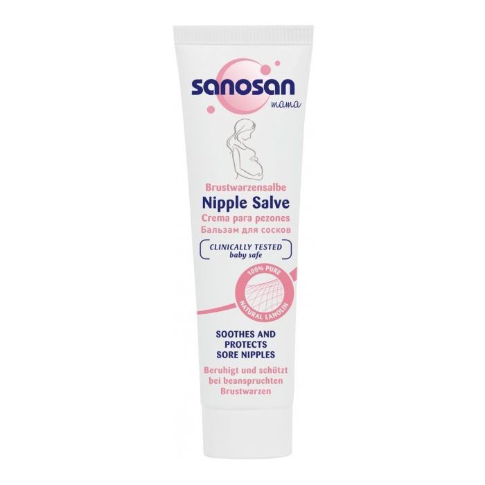 Косметика для мам Sanosan Mama Крем для сосков ланолиновый, 30 мл (4003583207237)
