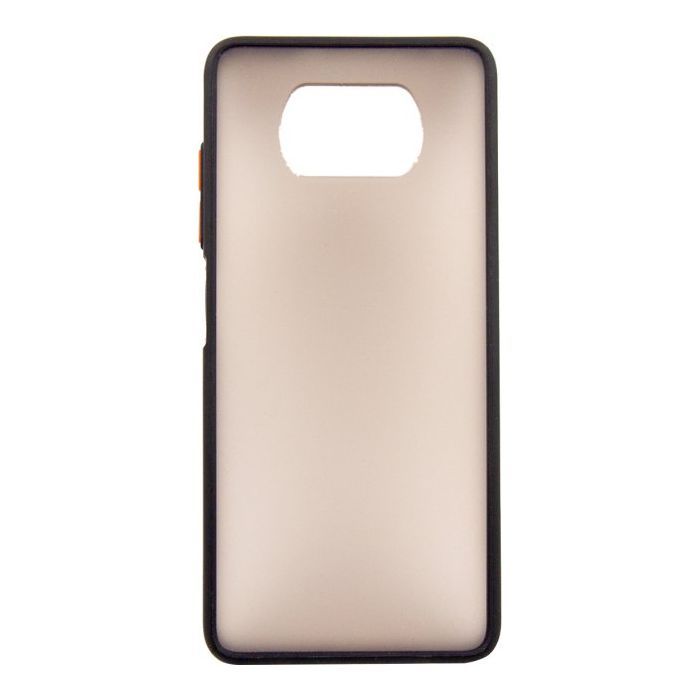 Чехол для мобильного телефона Dengos Matt POCO X3, black (DG-TPU-MATT-68)