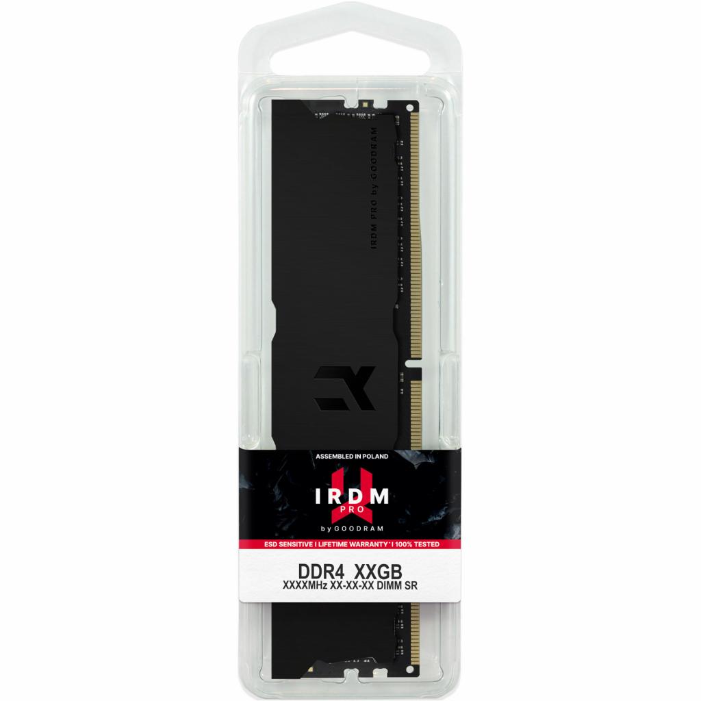 Модуль пам'яті для комп'ютера DDR4 8GB 3600 MHz Iridium Pro Deep Black Goodram (IRP-K3600D4V64L18S/8G) зображення 3