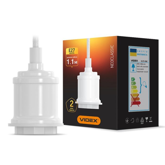 Светильник Videx Е27 1,1м Металл белый (VL-PD116IW) изображение 2