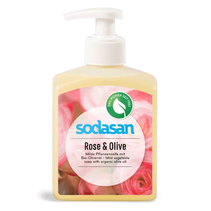 Рідке мило Sodasan органічне Rose-Olive тонізуюче 300 мл (4019886076364)
