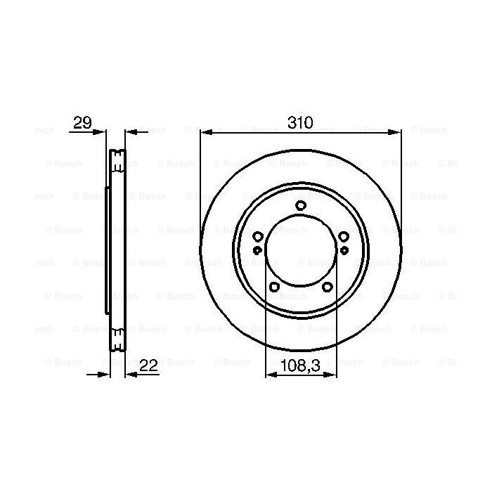 Тормозной диск Bosch 0 986 478 839 изображение 5