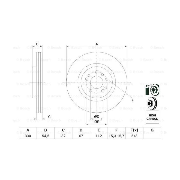 Тормозной диск Bosch 0 986 479 269 изображение 5