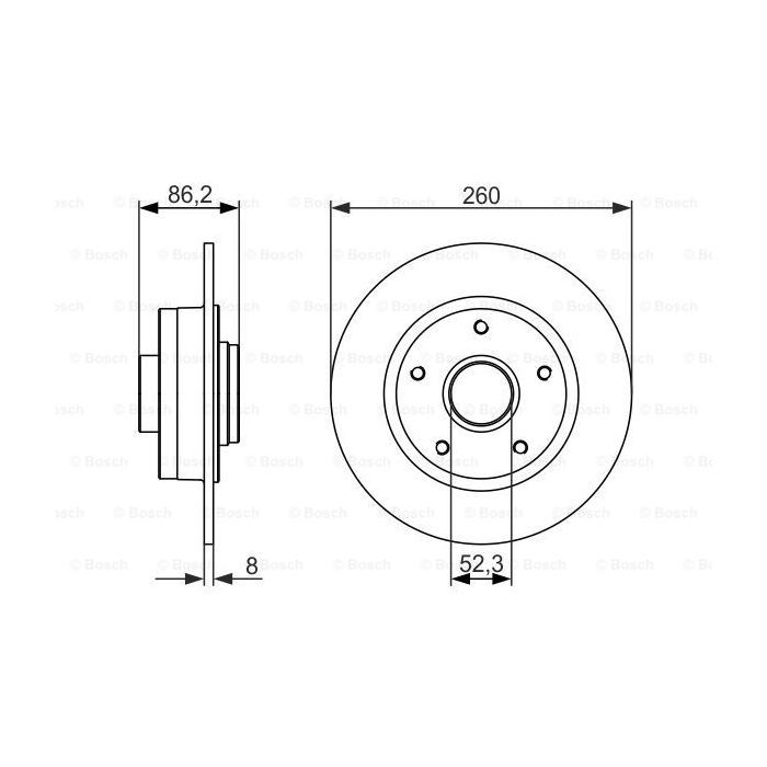 Гальмівний диск Bosch 0 986 479 684 зображення 5