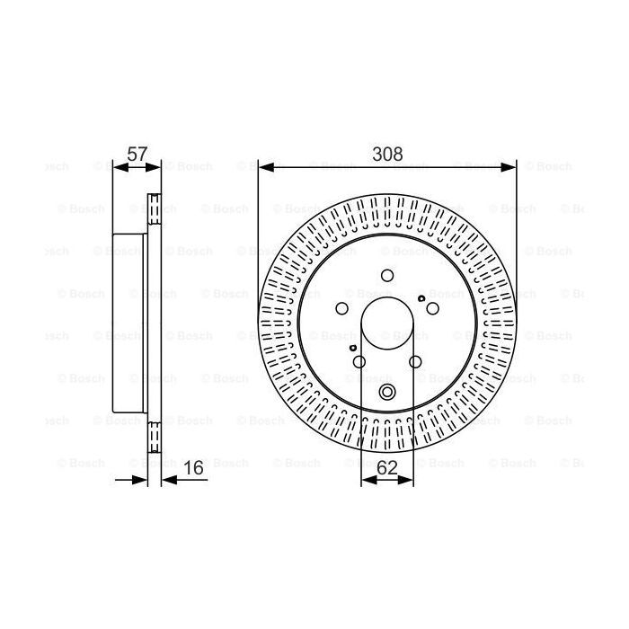 Гальмівний диск Bosch 0 986 479 T16 зображення 5