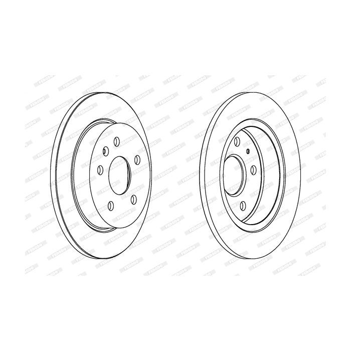 Тормозной диск FERODO DDF1804C